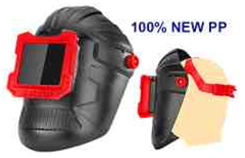Professional Welding Mask 100% PP Plastic Material Movable Glass 110x90x3mm - Welding Protection Safety Equipment Clear Protection Glass Included Professional Work Mask